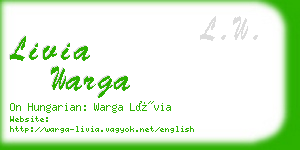 livia warga business card
